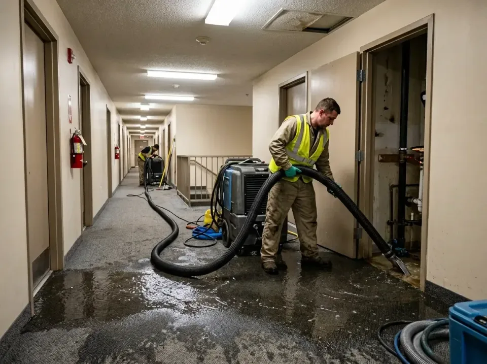multi-unit-apartment-hallway-f-005 — frequently asked questions, Emergency Burst Pipe Water Extraction & Removal in Shepherd…